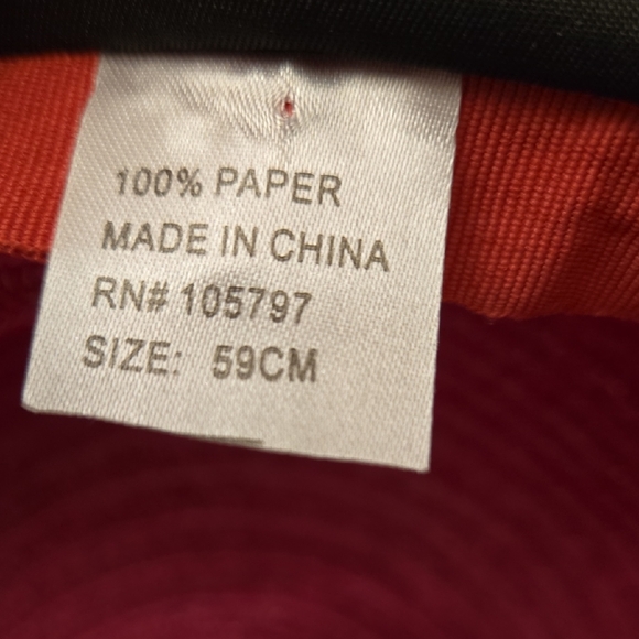 Lane Bryant Sparkling Pink Wide-Brim Hat - Picture 3 of 8